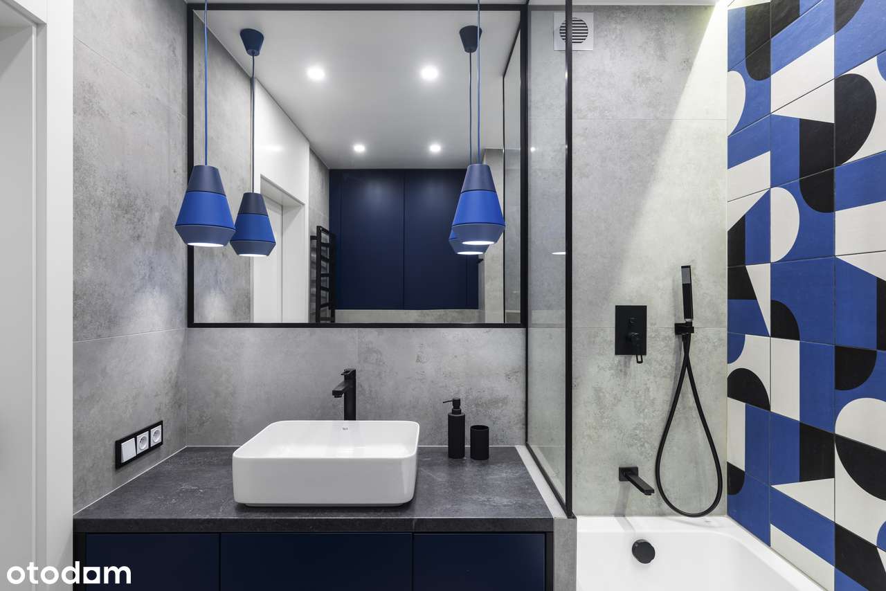 Elegancja w odcieniach granatu | 80 m² | 4 pokoje z widokiem na niebo-16