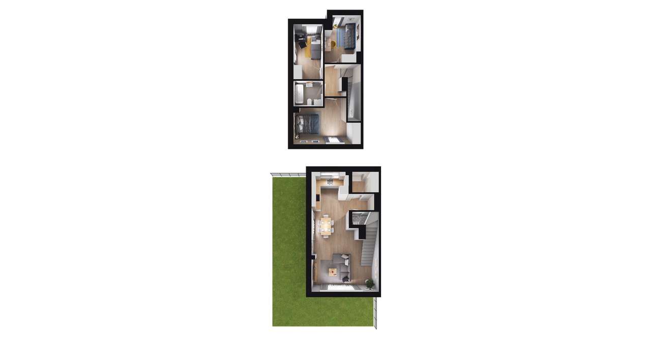 4-pokojowy dom 66m2 + ogródek Bez Pośredników - Pełny obrazek: 2/8