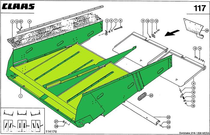 Claas casa sitelor 3D MEGA/DOMINATOR - 1