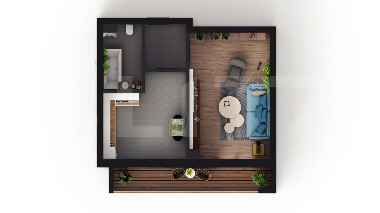 PROMO TVA! Apartament de 1 camera decomandat, etaj intermediar, zona V - Imagine principală: 5/8