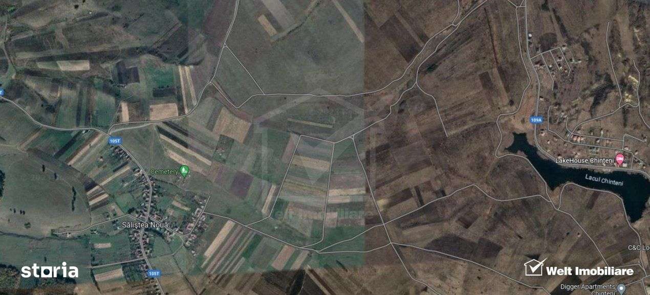 Teren 7860, intravilan, Salistea Noua, pretabil proiect imobiliar - Imagine principală: 2/3