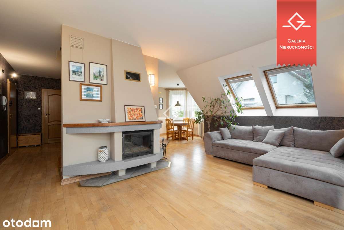 Dwupoziomowe 4 pokoje przy Pkm | Kominek | Las - Pełny obrazek: 1/16