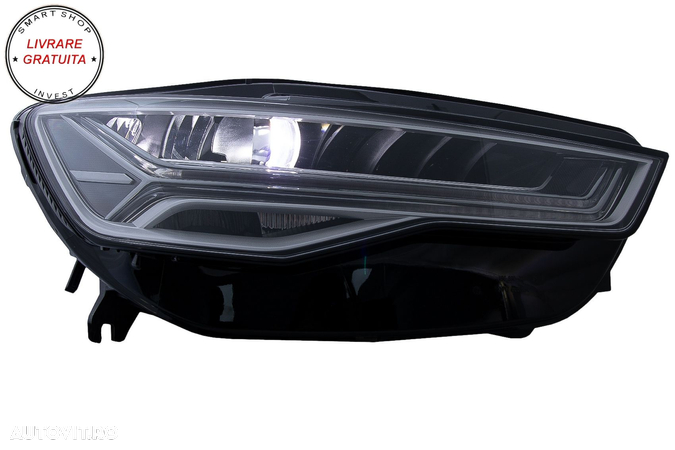 Faruri Full LED Audi A6 4G C7 (2011-2018) Facelift Matrix Design Semnalizare Dinam- livrare gratuita - 7