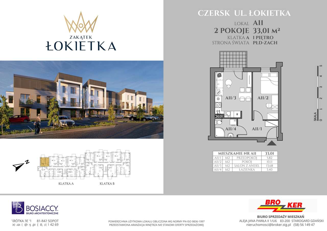 Zakątek Łokietka | mieszkanie 2-pok. | A11 - Pełny obrazek: 2/7