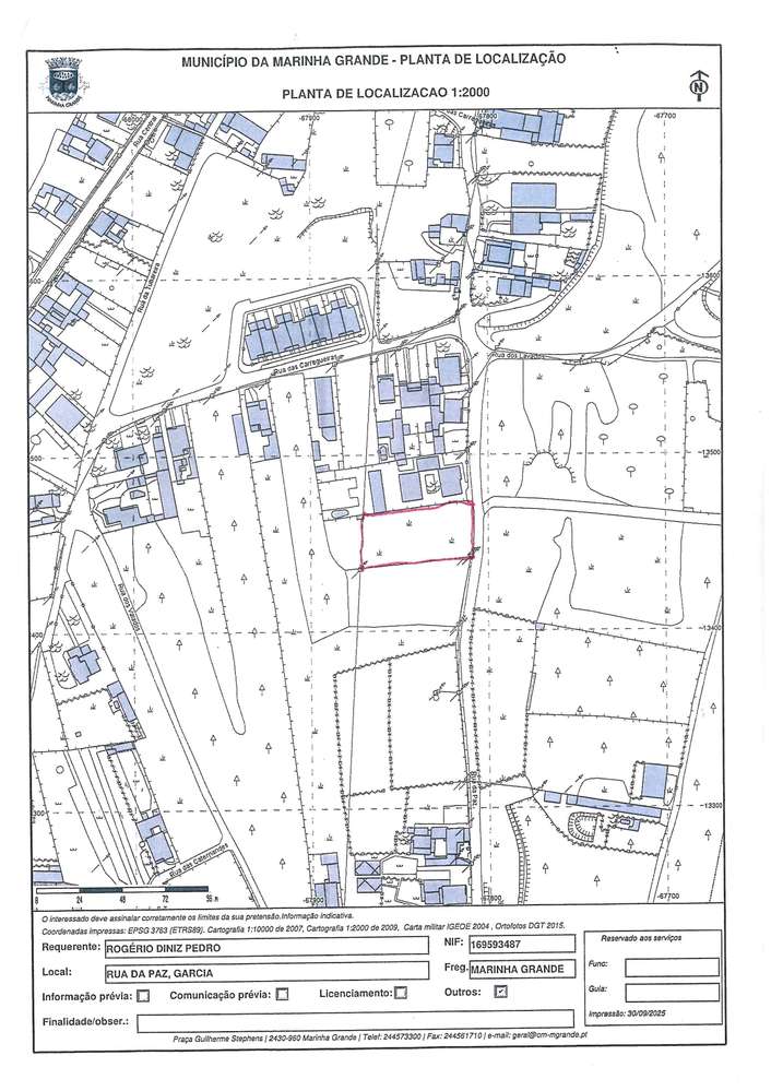 Terreno  urbano, com 2500 m2, em Carregueiras, Garcia - M. Grande - Grande imagem: 5/6