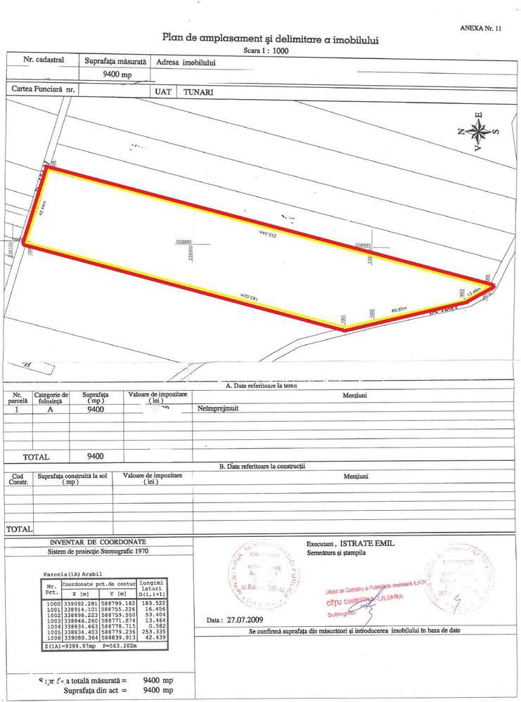 9400 mp | Ideal pentru investitie | Tunari | Deschidere la padure - Imagine principală: 2/11