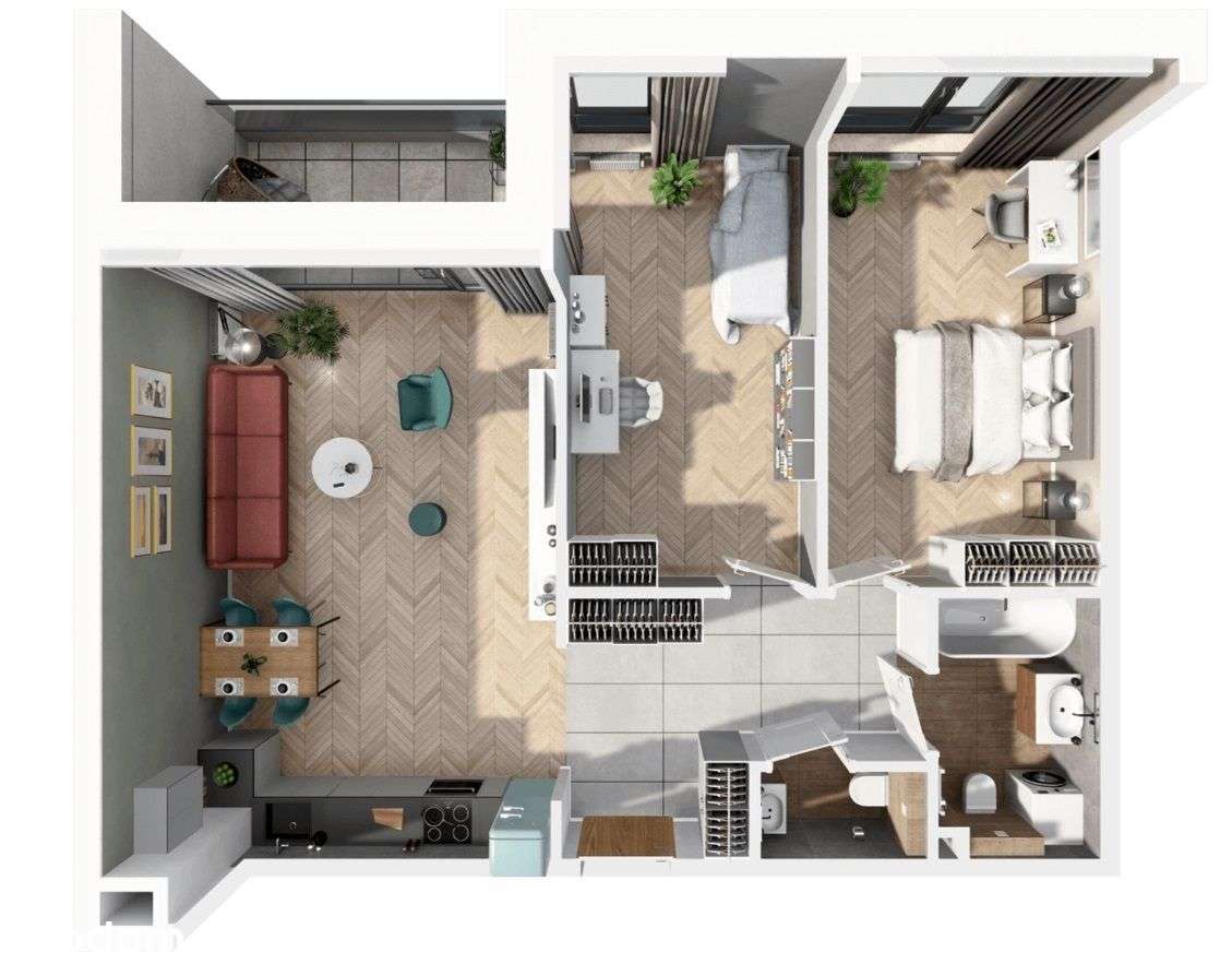 Gotowe 3 pokoje 72,26 m2 w Sopocie| bez prowizji - Pełny obrazek: 3/9