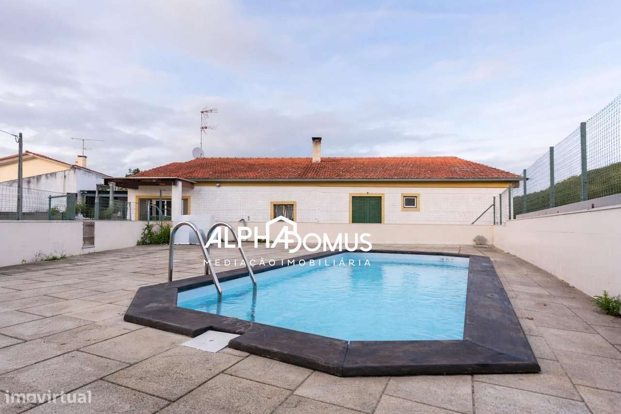 Moradia isolada com piscina, anexo e terreno, em Barosa.-4