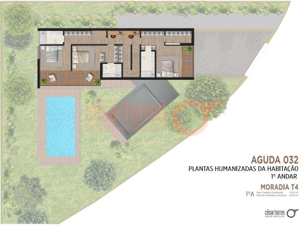Moradia T4 na Aguda, aproximadamente a 800 metros da praia!-18