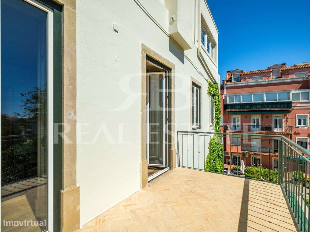 Fabuloso T3+2 com TERRAÇO + VISTA no PRINCIPE REAL - coração de Lisboa-10
