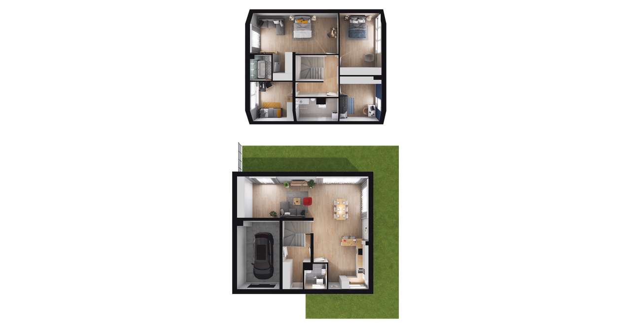 5-pokojowy dom 171m2 + ogródek Bezpośrednio - Pełny obrazek: 2/7
