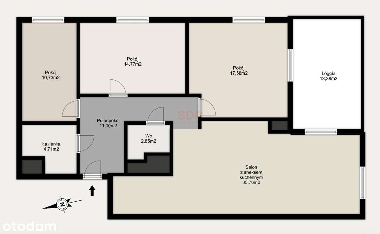 Apartament w Centrum Miasta/ostatnie piętro - Pełny obrazek: 4/7