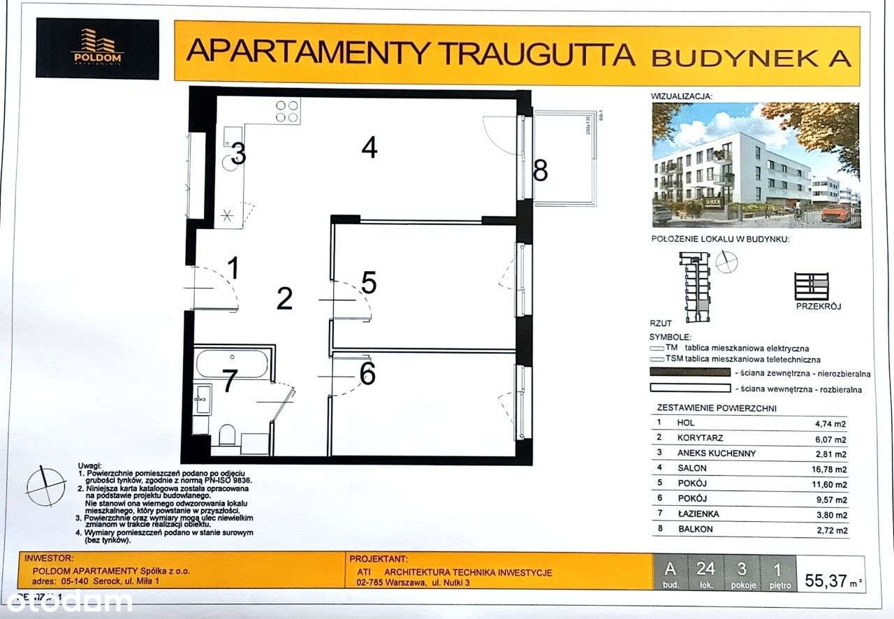 Apartamenty Traugutta, bezpośrednio, bez PCC-4