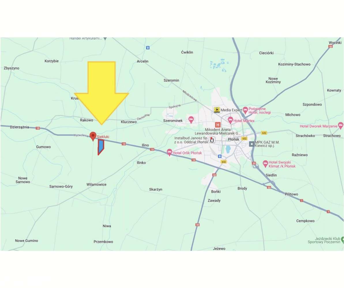 Działka inwestycyjna powiat płoński, DK10 - Pełny obrazek: 4/4