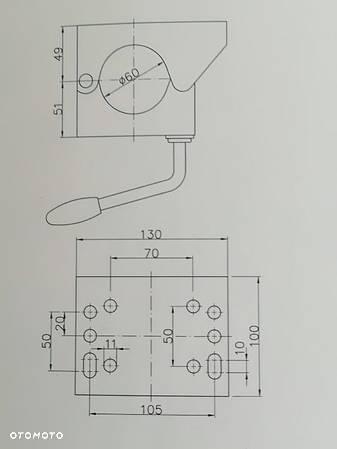 OBEJMA KOŁA PODPOROWEGO 60mm PRZYCZEPA !!! - 2