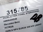 PRZEŁĄCZNIK PANEL STEROWANIA MERCEDES-BENZ ACTROS MP4 / MP5 2011 - 2022 1845 L A9605400246 - 4