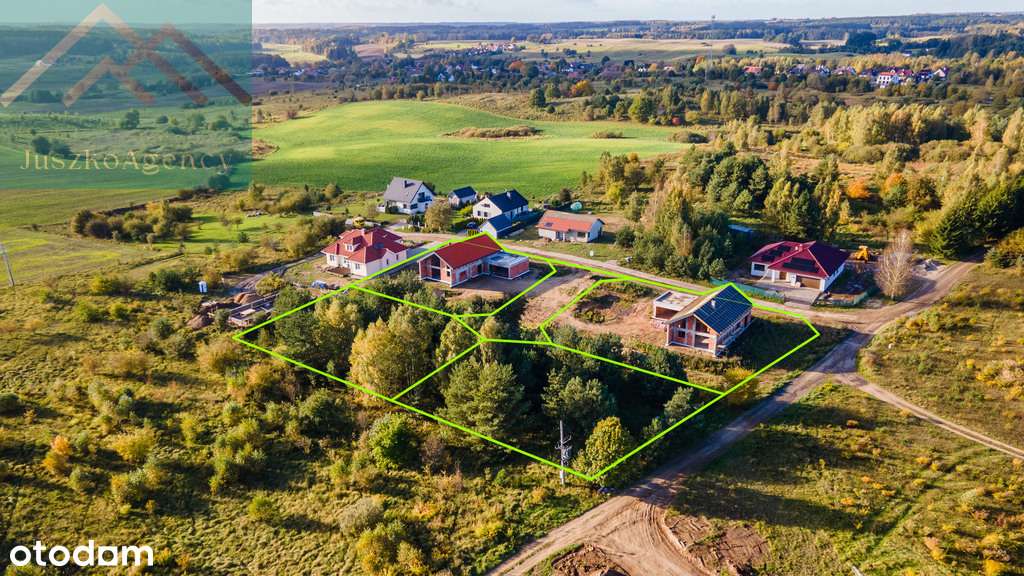 Domy w Różnowie.Stan surowy otwarty, duża działka-3