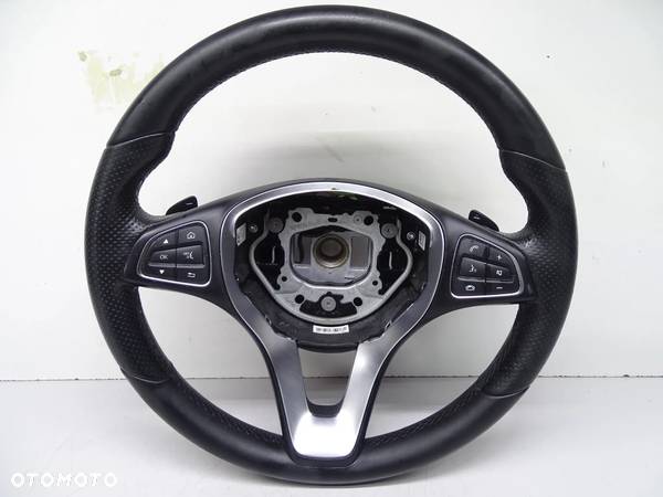 Kierownica skórzana łopatki Mercedes W205 0004601803 - 5