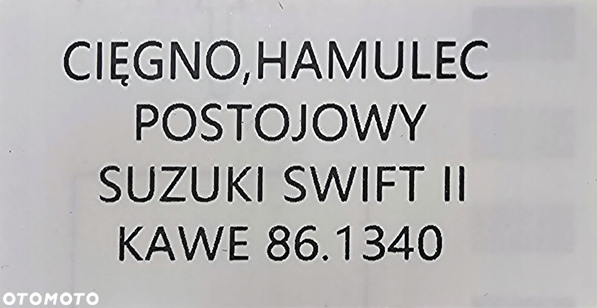 NOWA LINKA CIĘGNO HAMULCA RĘCZNEGO SUZUKI ALTO IV - 86.1340 - 5