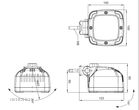 Lampa robocza cofania FRISTOM FT-063 LED DIODY HALOGEN - 2