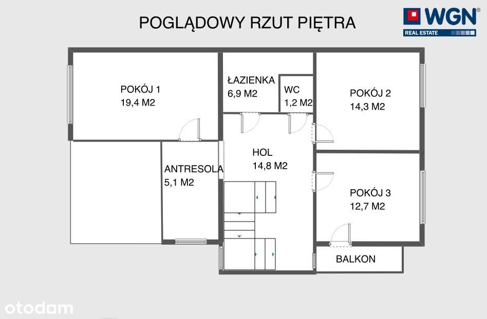 Dom w zabudowie bliźniaczej 248,9 m2, 5 pokoi, taras, ogród, Czerwonak-19