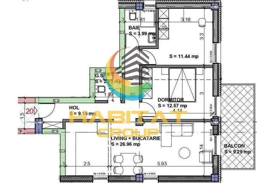 Mihai Bravu 3 camere semidecom. 77 mp doar 5 minute metrou - Imagine principală: 2/9