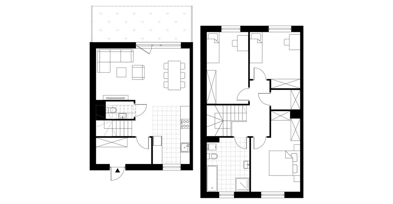 4-pokojowy dom 97m2 + ogródek Bezpośrednio - Pełny obrazek: 3/8