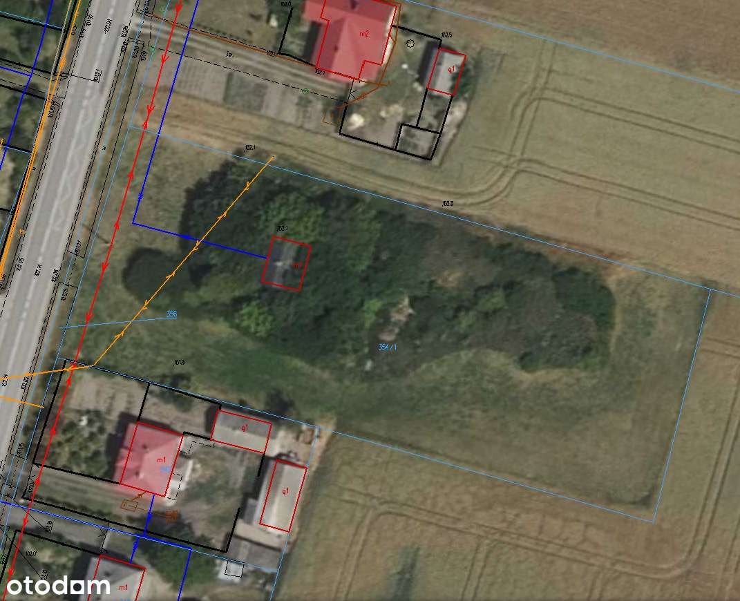 Działka 5500 m2  z domem do rozbiórki z czerwonej cegły-7