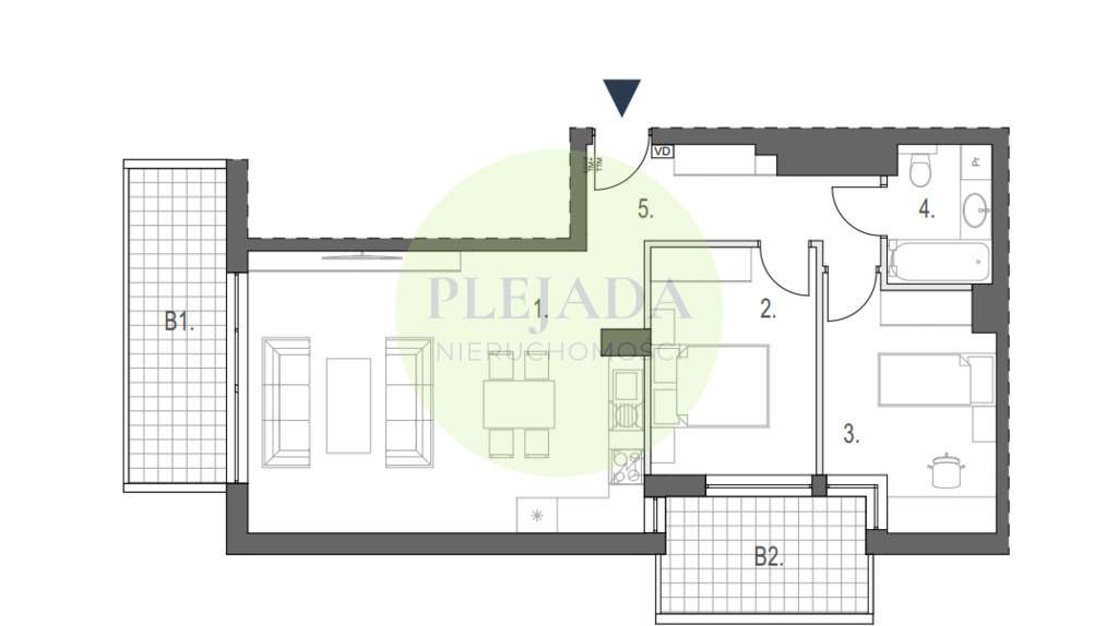 Nowoczesne 3-pokojowe mieszkanie – Stare Włochy-2