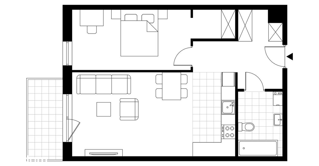Panorama 3 Stawy | mieszkanie 2-pok. | 3.B30 - Pełny obrazek: 4/9
