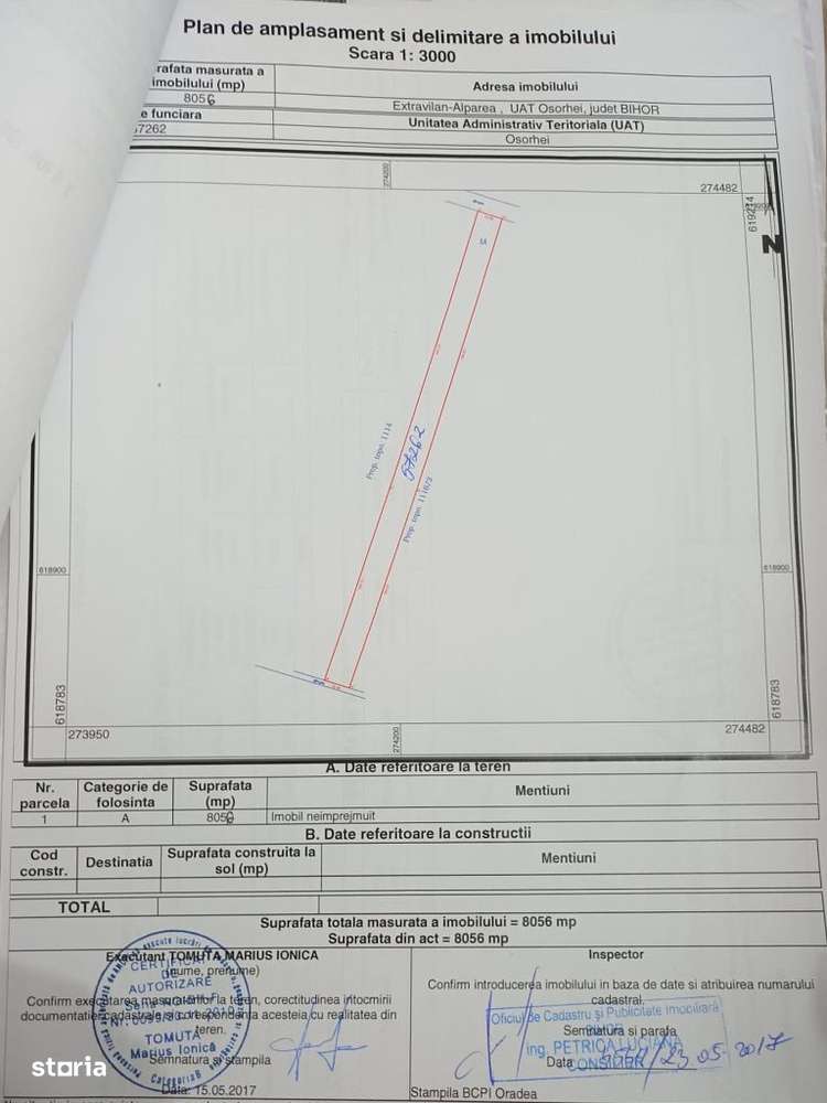 Teren zonă industrială,centura Oșorhei-sensul giratoriu spre Felix-5