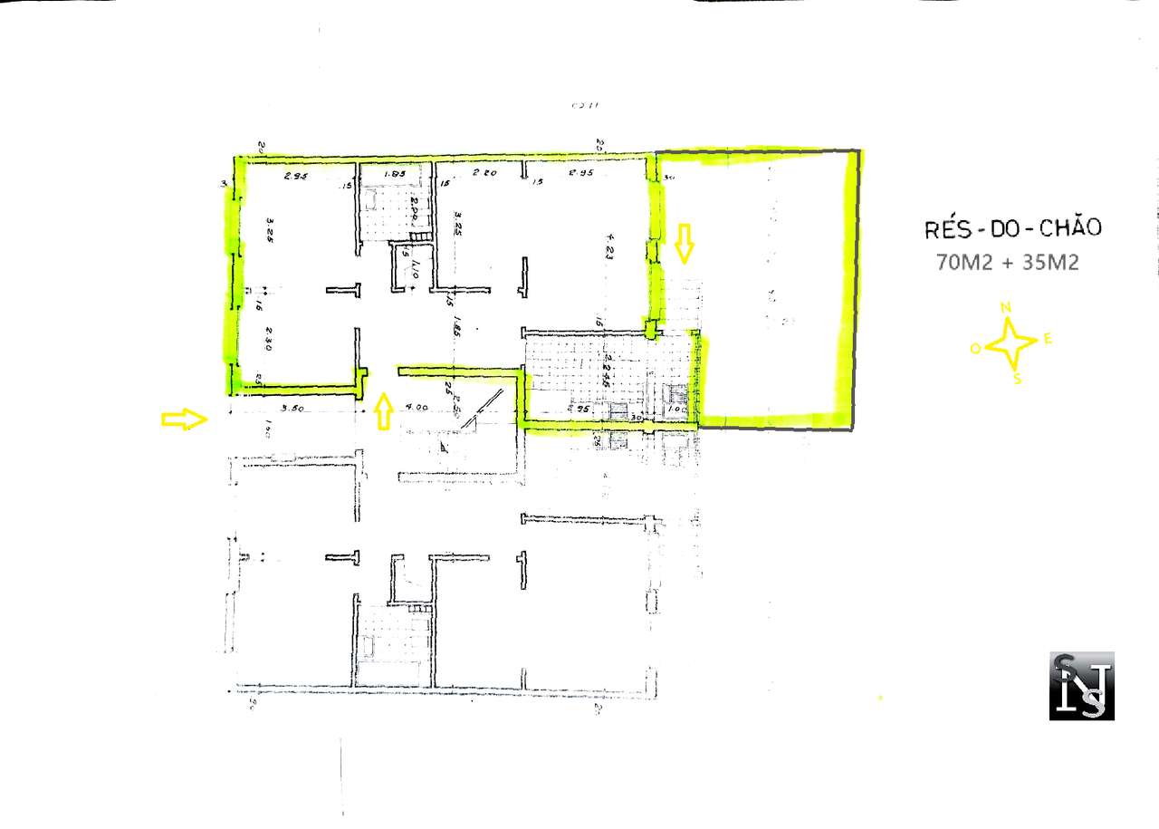 Apartamento T2 com quintal e anexo na Amadora-27