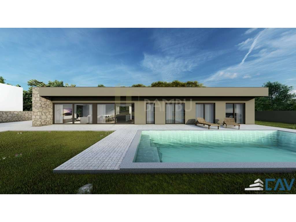 Moradia T3 de Arquitetura Moderna com Piscina - Em Construção-11