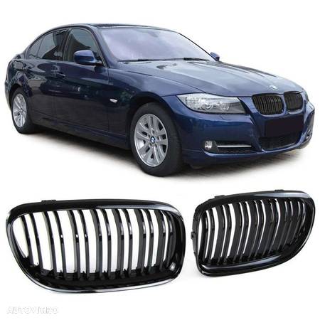 Grile duble pentru Bmw E90 E91 Lci Facelift seria 3 - 1