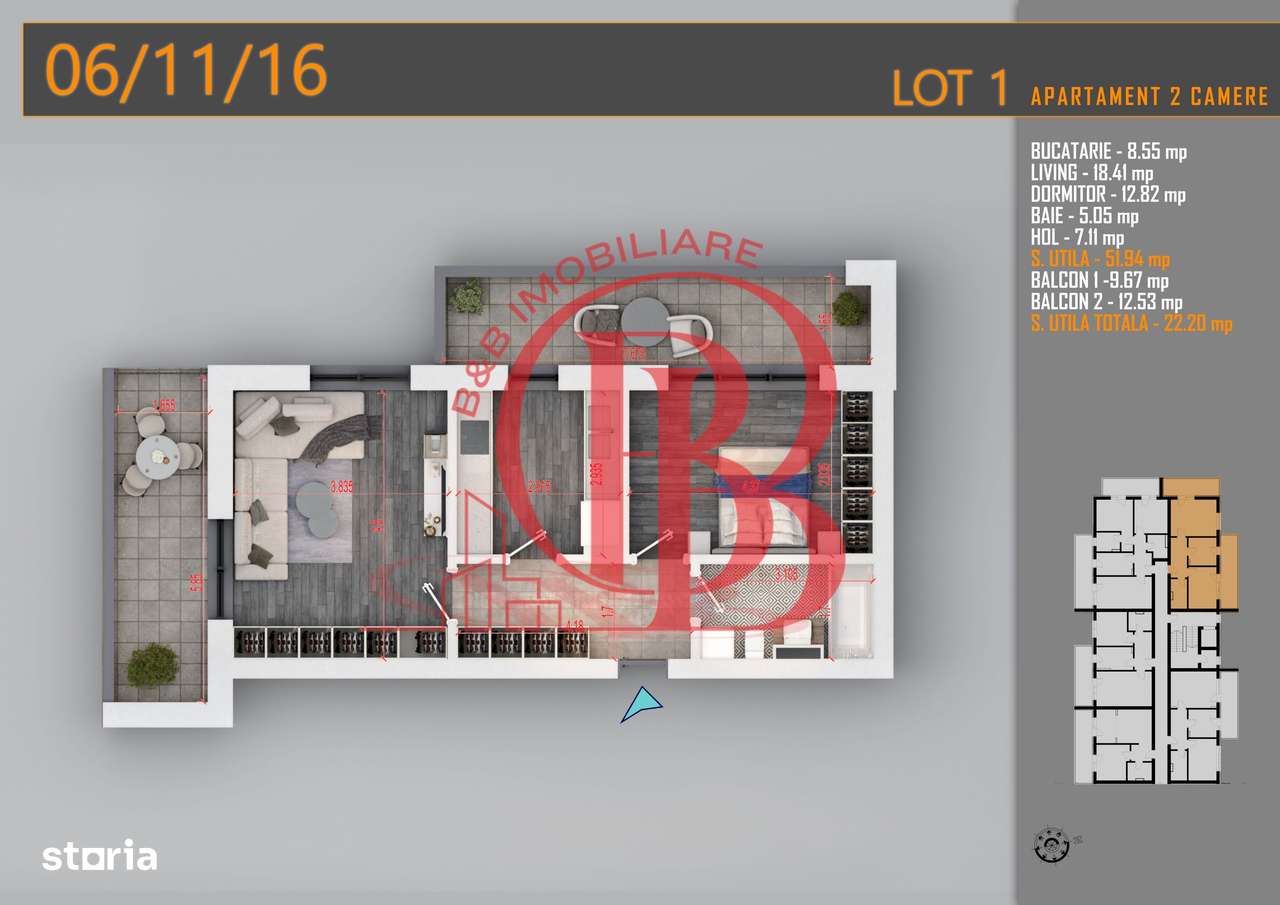 Apartament decomandat 2 camere -Titan Pallady Metrou Teclu