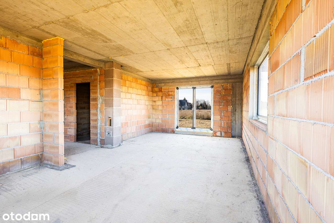 Krzyżanowice - gm. Bochnia - dom + garaż- stan surowy zamknięty.-7