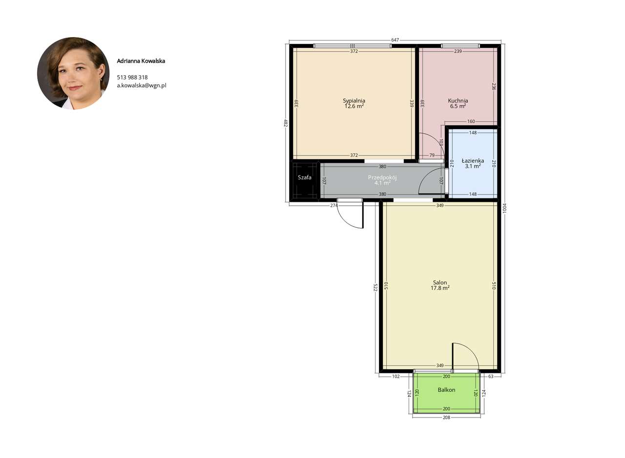 Okazja / mieszkanie 46,53 m2 / centrum Zawiercia-4