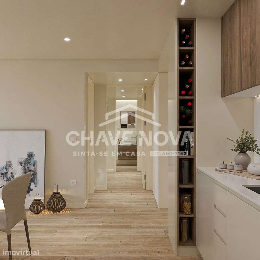 Apartamento T2 Novo com Varanda e Estacionamento – Vilar do Paraíso-14