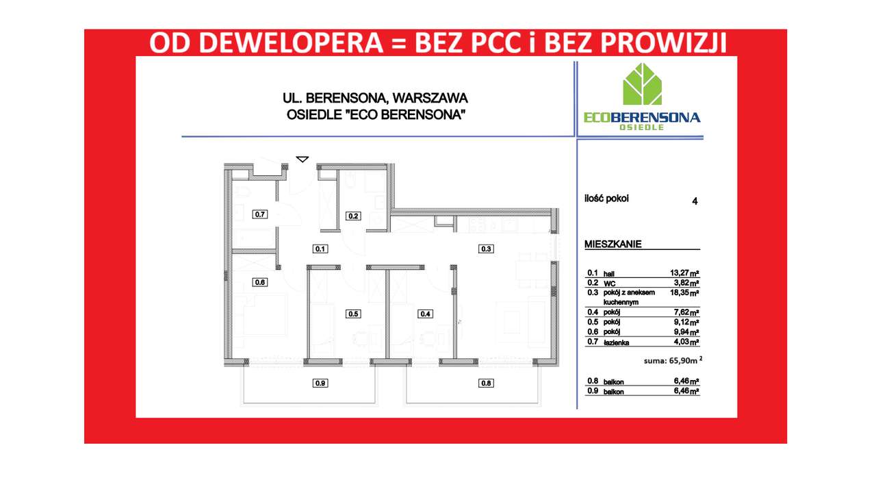 4-pokojowe, 2 balkony, ostatnie piętro-0