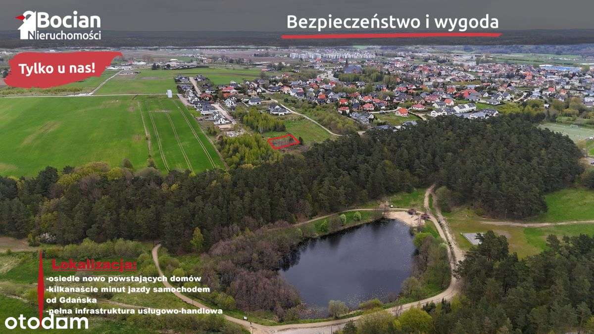 Płaska działka budowlana w centrum Żukowa!-0