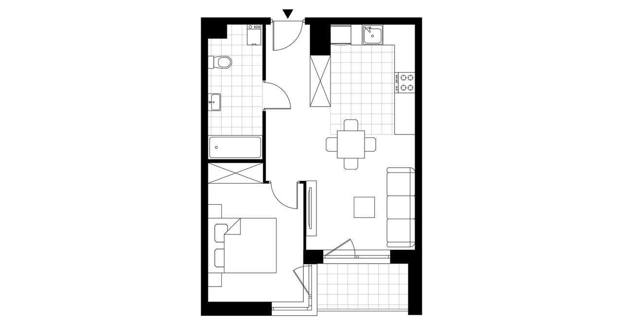Stara Cegielnia Mielec | mieszkanie 2-pok. | C_M77 - Pełny obrazek: 4/9