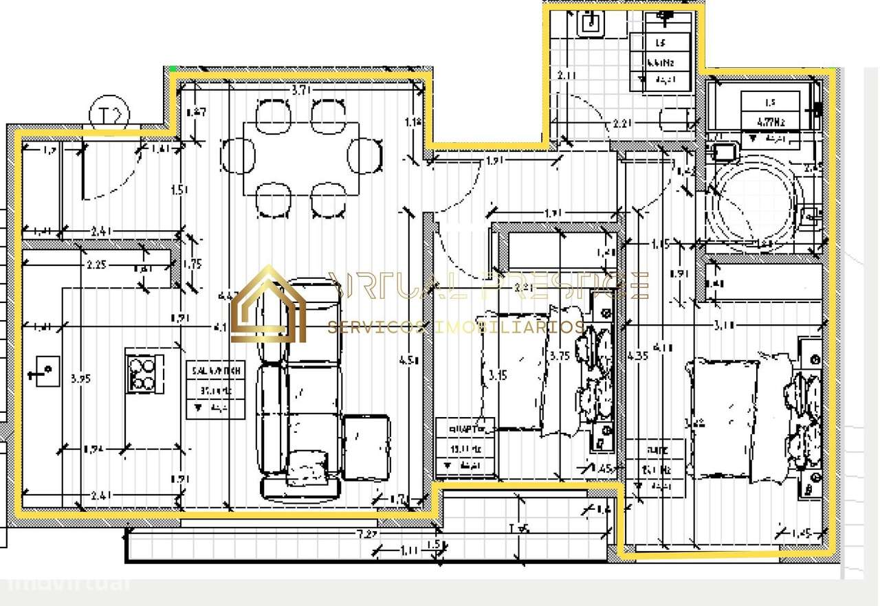T2 Quinta Santa Teresa | Garagem | Arrecadação | Varanda-17