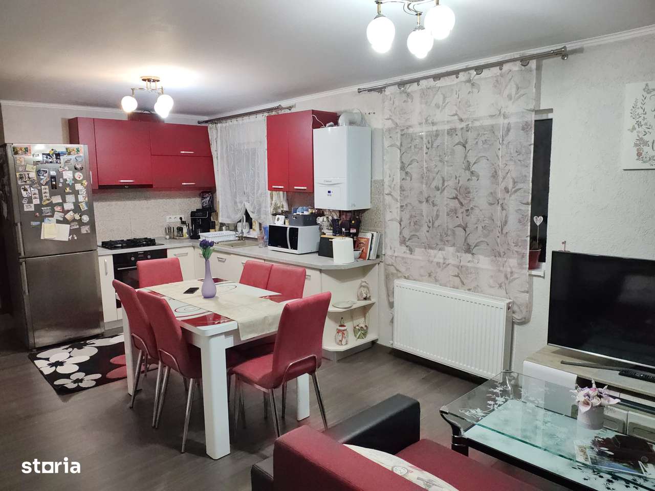 Casa pe un singur nivel, 100 mp teren 500 mp,mobilat, utilat,  Nazna-11