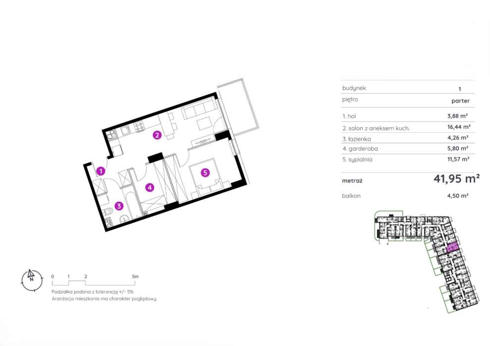 Okazja| 2pok. 42m2 | GARDEROBA | Duży balkon | Szybki termin | Rabaty - Pełny obrazek: 2/11