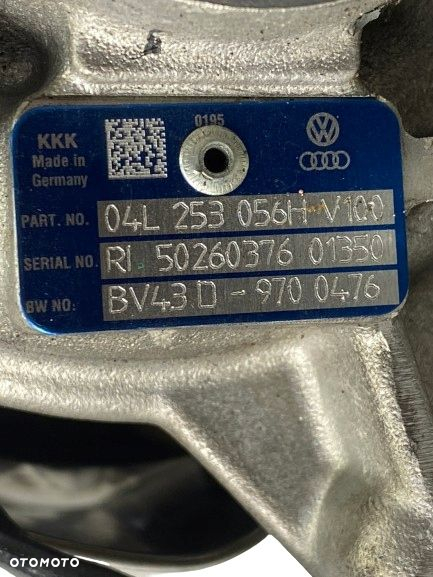 TURBOSPRĘŻARKA VW SEAT AUDI A3 SKODA 2.0 TDI 04L253056H - 2