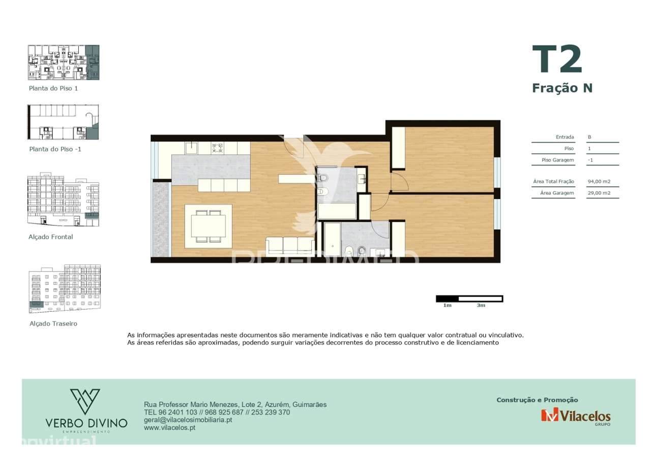 APARTAMENTO T2 Ultimas Frações -Empreendimento Verbo Divino - Grande imagem: 3/4