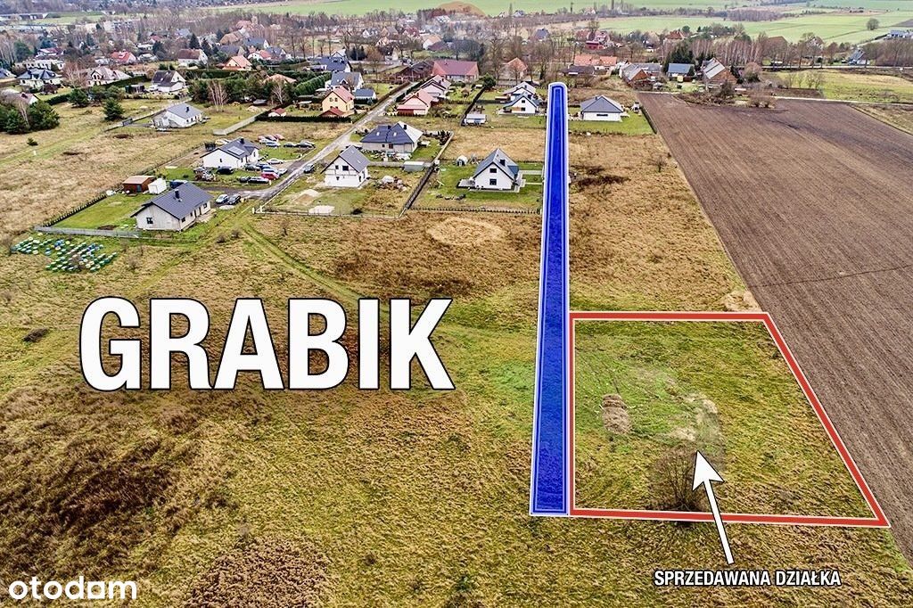 Działka pod zabudowę 1501 m2 - Grabik