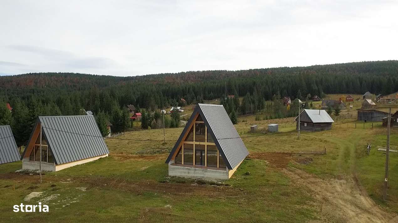 Cabana A-Frame, finisata, Smida, comosion 0%-14