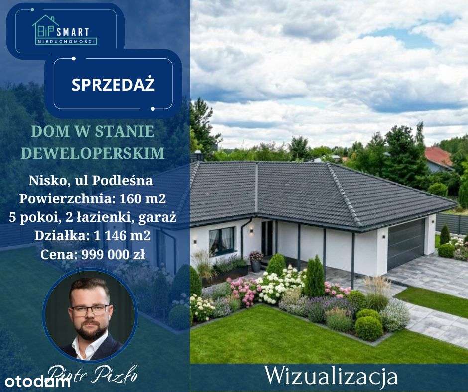 160m² | działka 1146m² | deweloperski | przy lesie