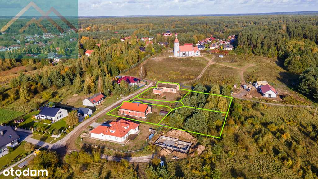 Domy w Różnowie.Stan surowy otwarty, duża działka-17